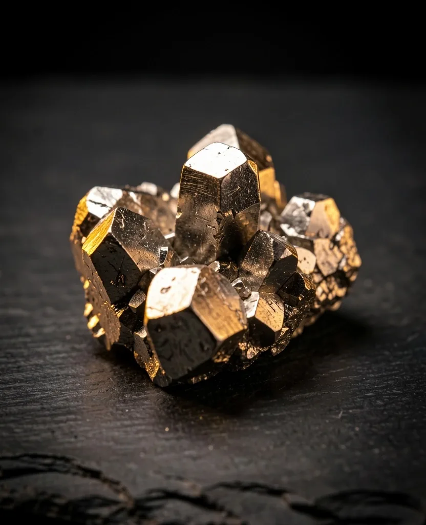 Macro photograph of zinc mineral crystals