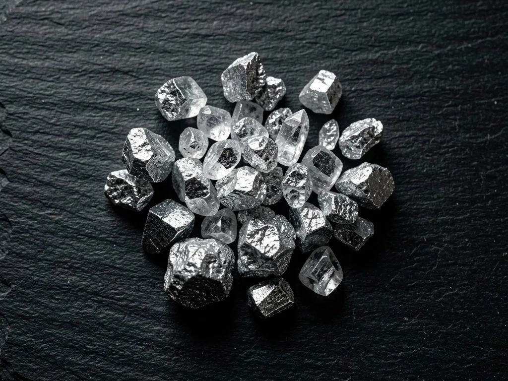 Zinc mineral crystals macro